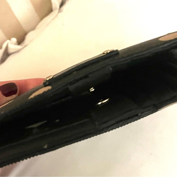 kate spade Black Wallet with Beige Polka Dots - Picture 3 of 5